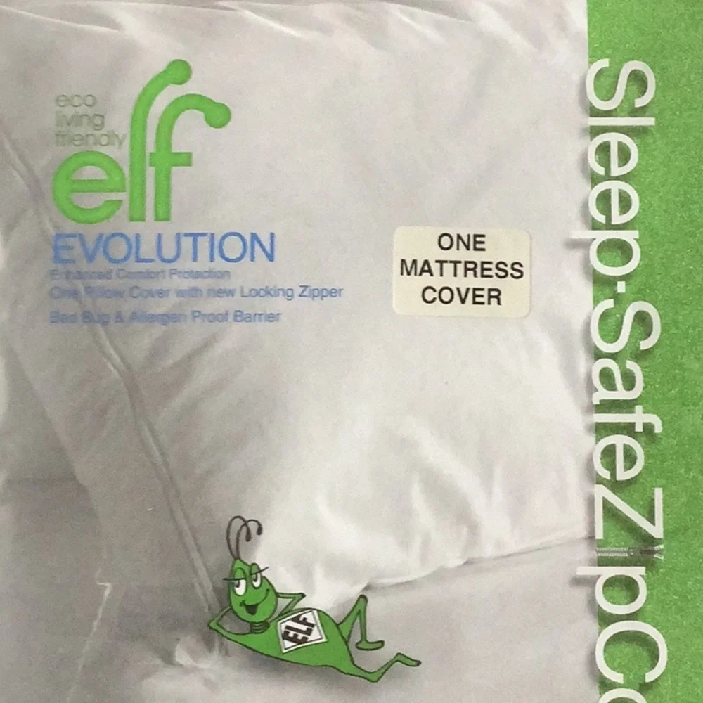 Queen Bed Elf Evolution Bed Bug Mattress Cover set, New